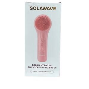 Solawave Brilliant Facial Sonic Cleansing Brush Exfoliate Massage Waterproof